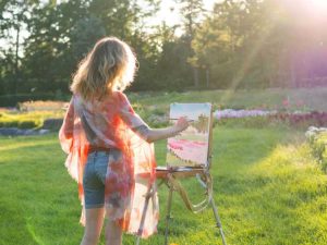 Lire la suite à propos de l’article Peindre dans le jardin – En savoir plus sur la peinture de fleurs